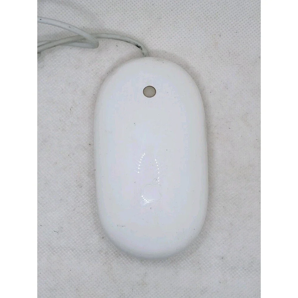 Apple Mighty Mouse Wired USB White Model A1152 Genuine OEM Tested/ Working